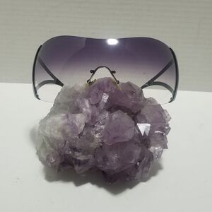 Vintage Gianni Versace Sunglasses Iconic Shield Silhouette 2022 1009 8G 110.